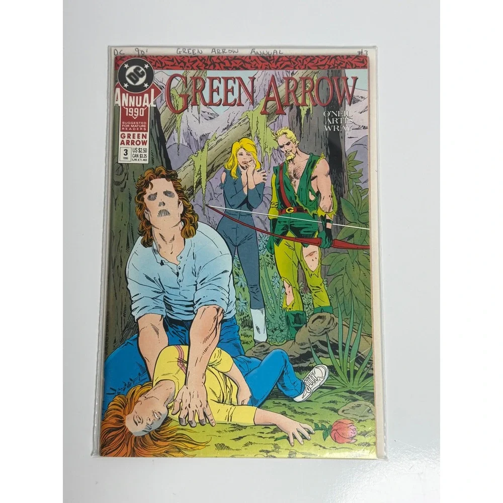 DC Comic Green Arrow Annual #3 1990 Copper Age Denny O'Neil Joe Staton Bill Wray